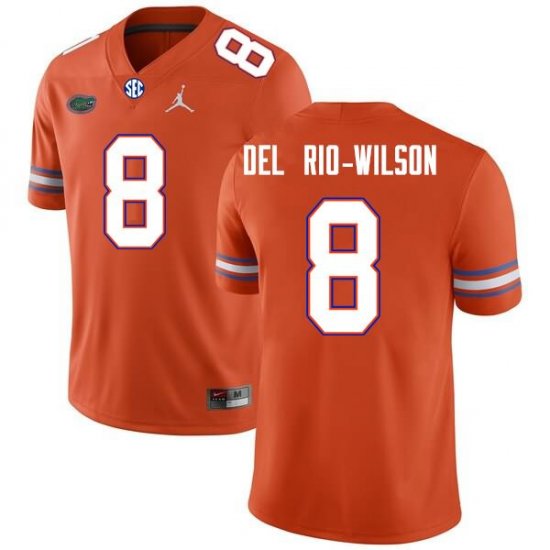 Men's Florida Gators #8 Carlos Del Rio-Wilson NCAA Nike Orange Authentic Stitched College Football Jersey WSY4562NT